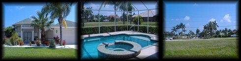 Häuser mit privaten Schwimmbad - Mittelklasse - sehr gut für die Ferienvermietung in Cape Coral