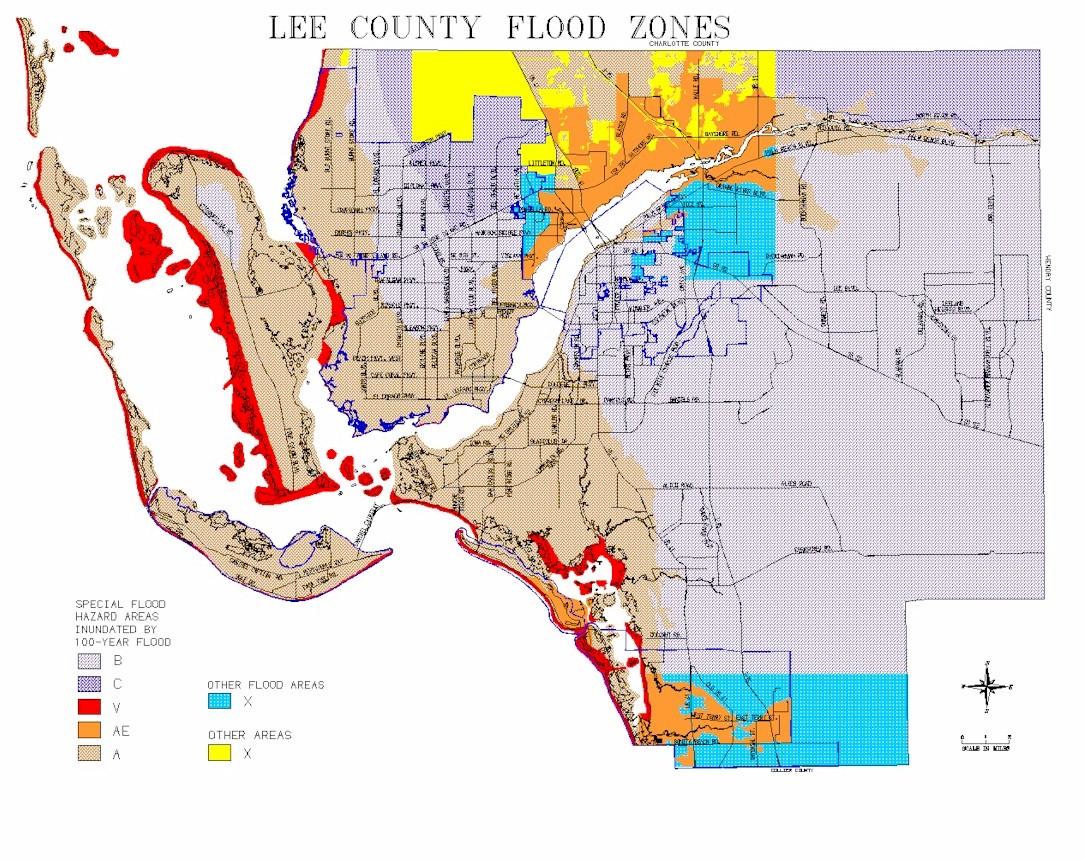 Map Of Lee County Flood Zones